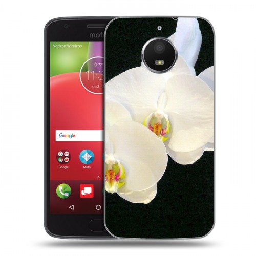 Дизайнерский пластиковый чехол для Motorola Moto E4 Plus Орхидеи