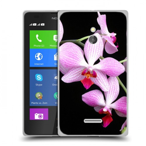 Дизайнерский силиконовый чехол для Nokia XL Орхидеи