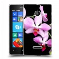 Дизайнерский пластиковый чехол для Microsoft Lumia 435 Орхидеи