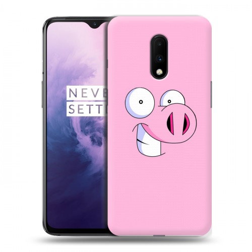 Дизайнерский пластиковый чехол для OnePlus 7 Свинки