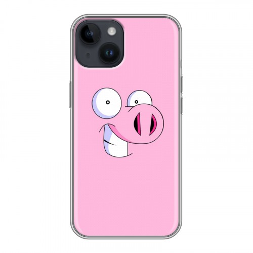 Дизайнерский пластиковый чехол для Iphone 14 Свинки