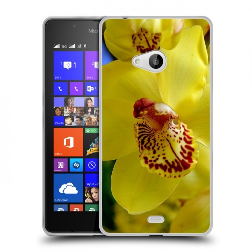 Дизайнерский пластиковый чехол для Microsoft Lumia 540 Орхидеи