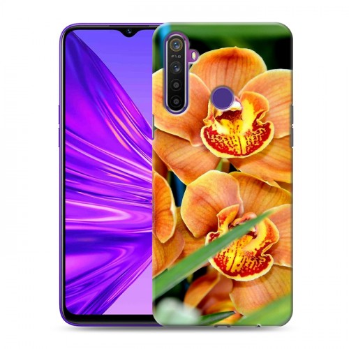 Дизайнерский силиконовый чехол для Realme 5 Орхидеи