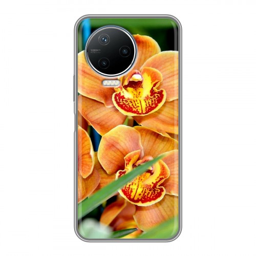Дизайнерский силиконовый с усиленными углами чехол для Infinix Note 12 Pro Орхидеи