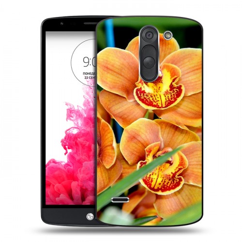 Дизайнерский пластиковый чехол для LG G3 Stylus Орхидеи
