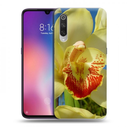 Дизайнерский силиконовый с усиленными углами чехол для Xiaomi Mi9 Орхидеи