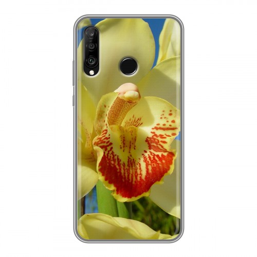 Дизайнерский силиконовый чехол для Huawei P30 Lite Орхидеи