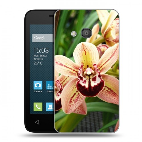 Дизайнерский силиконовый чехол для Alcatel One Touch Pixi 4 (4) Орхидеи
