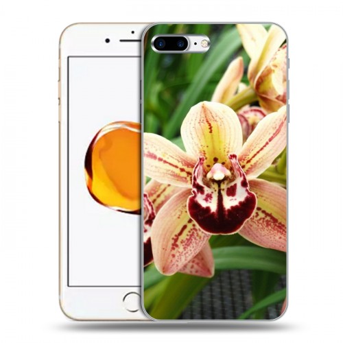 Дизайнерский силиконовый чехол для Iphone 7 Plus / 8 Plus Орхидеи