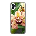 Дизайнерский силиконовый с усиленными углами чехол для Nothing Phone (1) Орхидеи
