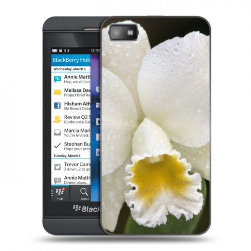 Дизайнерский пластиковый чехол для BlackBerry Z10 Орхидеи