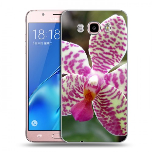 Дизайнерский силиконовый с усиленными углами чехол для Samsung Galaxy J5 (2016) Орхидеи