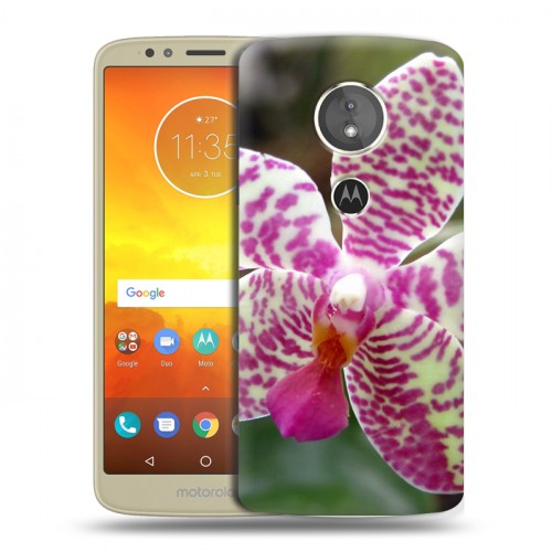 Дизайнерский силиконовый чехол для Motorola Moto E5 Орхидеи
