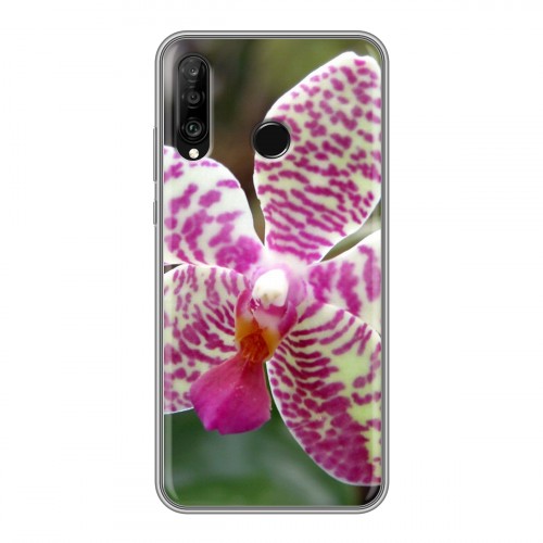 Дизайнерский силиконовый с усиленными углами чехол для Huawei P30 Lite Орхидеи