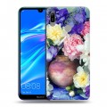 Дизайнерский пластиковый чехол для Huawei Y6 (2019) Пионы