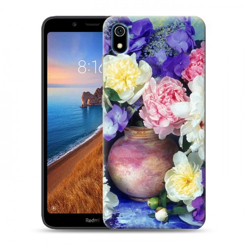 Дизайнерский пластиковый чехол для Xiaomi RedMi 7A Пионы