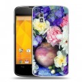 Дизайнерский пластиковый чехол для LG Google Nexus 4 Пионы