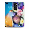 Дизайнерский пластиковый чехол для Huawei P40 Пионы