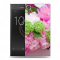 Дизайнерский пластиковый чехол для Sony Xperia XZs Пионы