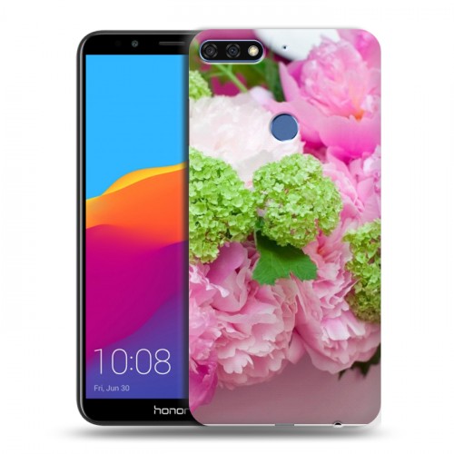 Дизайнерский пластиковый чехол для Huawei Honor 7C Pro Пионы