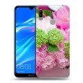 Дизайнерский пластиковый чехол для Huawei Y6 (2019) Пионы