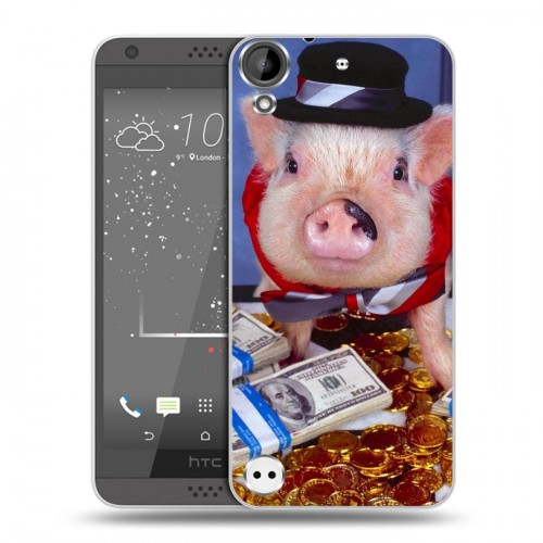 Дизайнерский пластиковый чехол для HTC Desire 530 Свинки