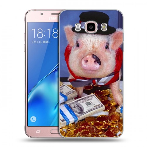 Дизайнерский пластиковый чехол для Samsung Galaxy J5 (2016) Свинки