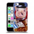 Дизайнерский пластиковый чехол для Iphone 5c Свинки