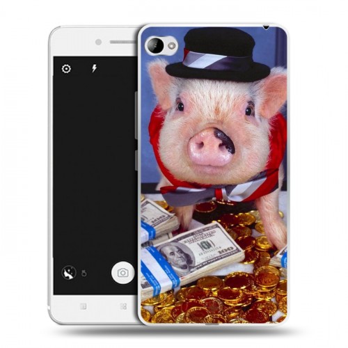 Дизайнерский пластиковый чехол для Lenovo S90 Свинки