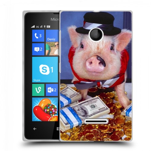 Дизайнерский пластиковый чехол для Microsoft Lumia 435 Свинки