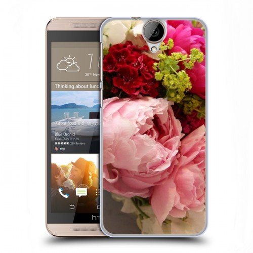 Дизайнерский силиконовый чехол для HTC One E9+ Пионы
