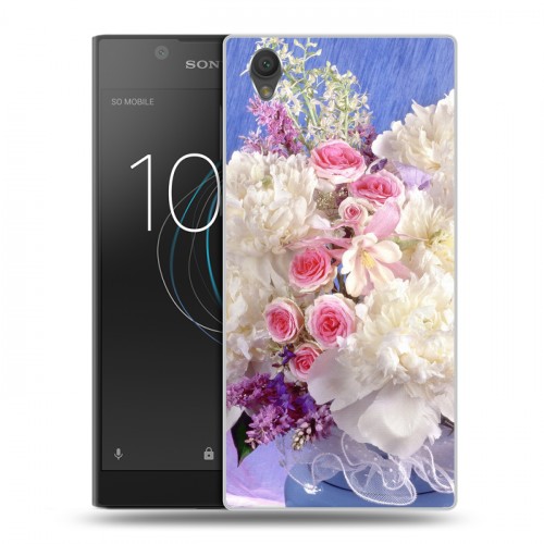 Дизайнерский пластиковый чехол для Sony Xperia L1 Пионы