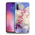 Дизайнерский силиконовый с усиленными углами чехол для Xiaomi Mi9 Пионы