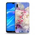 Дизайнерский пластиковый чехол для Huawei Y6 (2019) Пионы