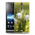 Дизайнерский пластиковый чехол для Sony Xperia S Подснежники