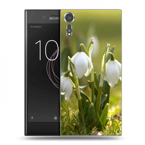 Дизайнерский пластиковый чехол для Sony Xperia XZs Подснежники