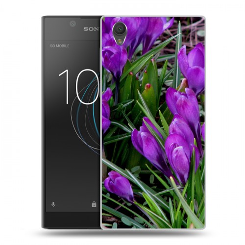 Дизайнерский пластиковый чехол для Sony Xperia L1 Подснежники