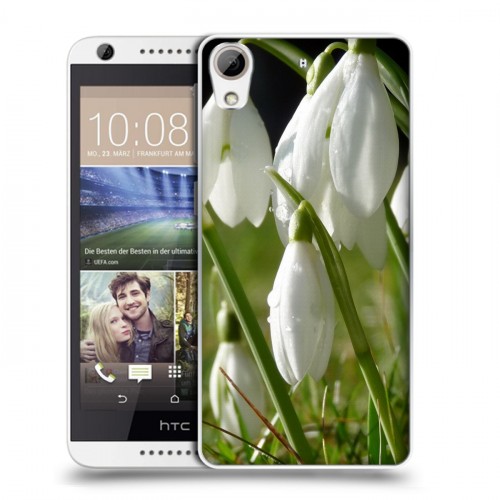 Дизайнерский силиконовый чехол для HTC Desire 626 Подснежники