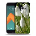 Дизайнерский пластиковый чехол для HTC 10 Подснежники