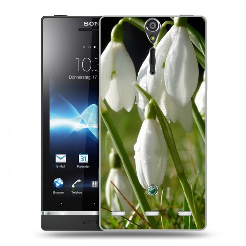 Дизайнерский пластиковый чехол для Sony Xperia S Подснежники