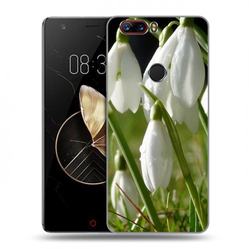 Дизайнерский пластиковый чехол для ZTE Nubia Z17 Подснежники