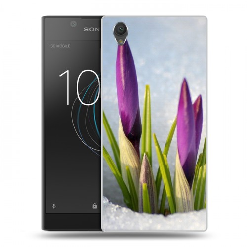 Дизайнерский пластиковый чехол для Sony Xperia L1 Подснежники