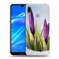 Дизайнерский пластиковый чехол для Huawei Y6 (2019) Подснежники