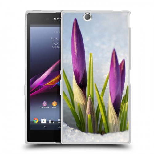 Дизайнерский пластиковый чехол для Sony Xperia Z Ultra  Подснежники