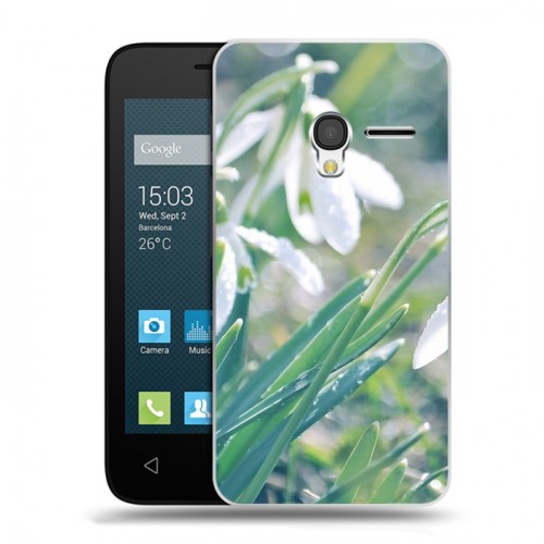 Дизайнерский пластиковый чехол для Alcatel One Touch Pixi 3 (4.5) Подснежники