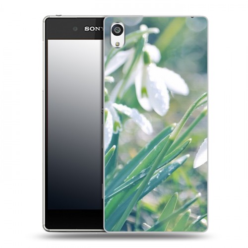 Дизайнерский пластиковый чехол для Sony Xperia E5 Подснежники