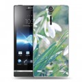 Дизайнерский пластиковый чехол для Sony Xperia S Подснежники