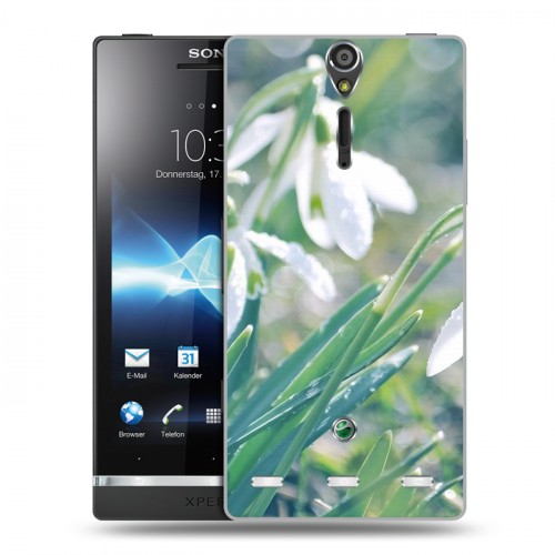 Дизайнерский пластиковый чехол для Sony Xperia S Подснежники