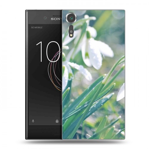 Дизайнерский пластиковый чехол для Sony Xperia XZs Подснежники