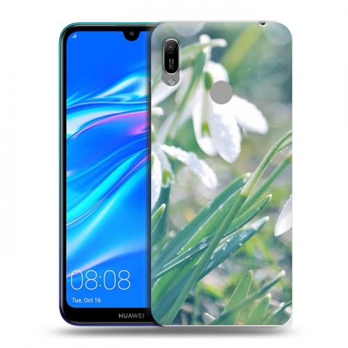 Дизайнерский пластиковый чехол для Huawei Y6 (2019) Подснежники